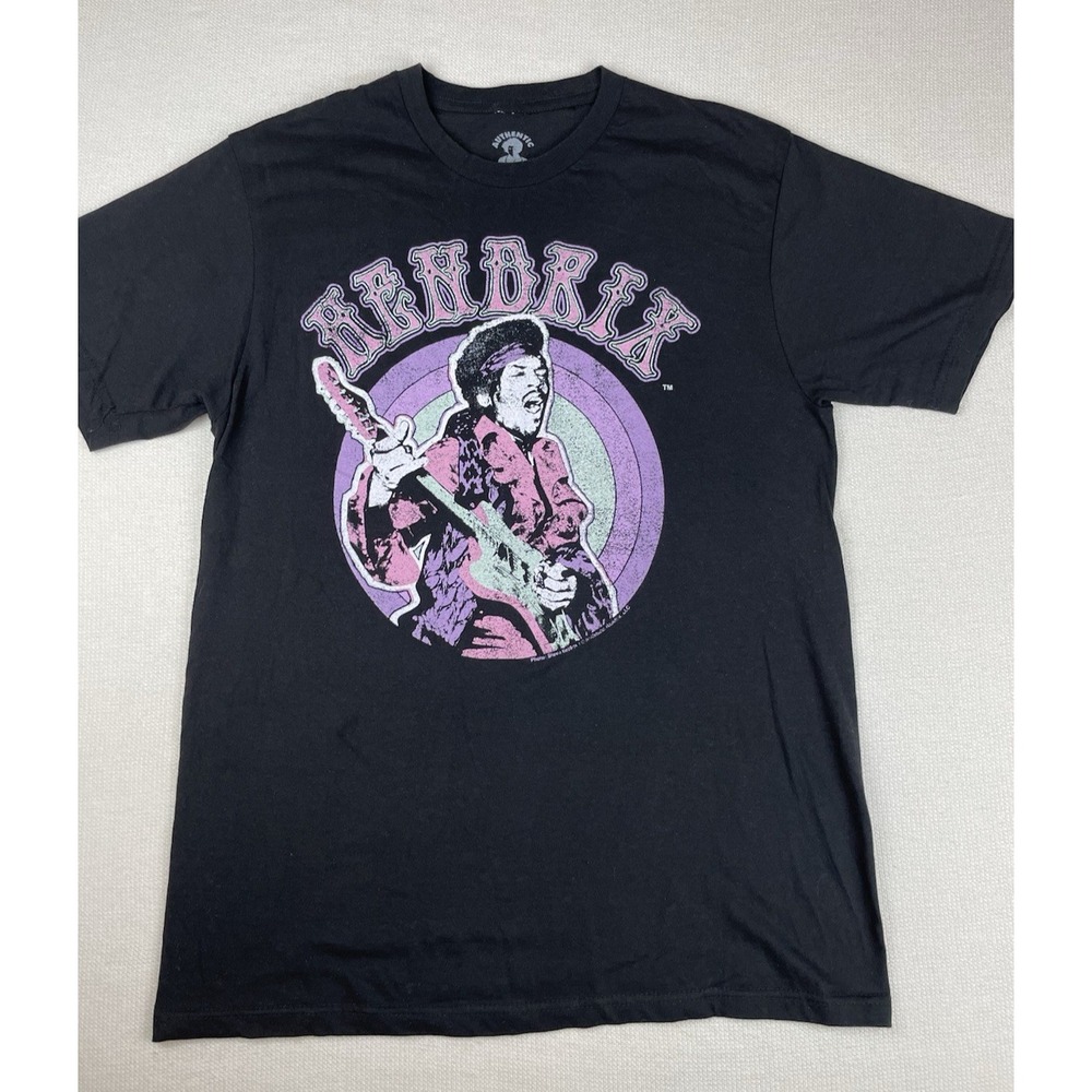 Authentic Jimi Hendrix T-Shirt Black Size Medium‎
